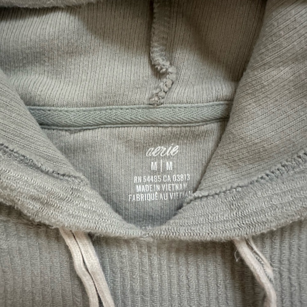 Aerie Sage Green Ribbed matching set - Picture 2 of 5